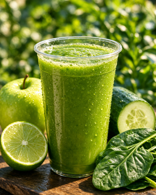 Detox Verde (Limón + Manzana + Pepino + Espinaca)