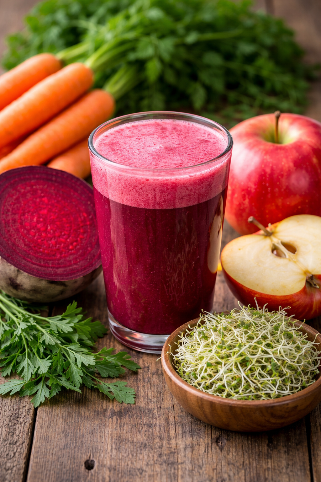 Energía Vital (Beterraga + Zanahoria + Manzana + Alfalfa)